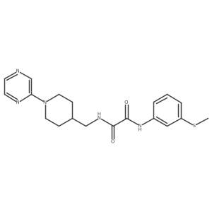 N1-(3-(methylthio)phenyl)-N2-((1-(pyrazin-2-yl)piperidin-4-yl)methyl)oxalamide结构式