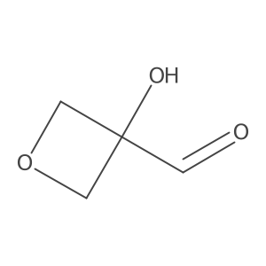 3-Hydroxyoxetane-3-carbaldehyde结构式