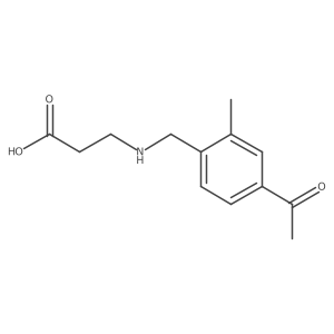 3-[(4-Acetyl-2-methylphenyl)methylamino]propanoic acid结构式
