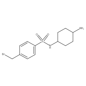 N-(4-aminocyclohexyl)-4-(bromomethyl)benzenesulfonamide Structure