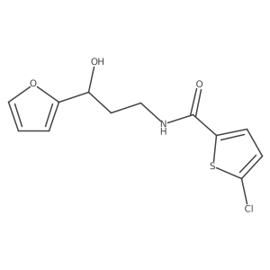 5-Chloro-N-[3-(furan-2-YL)-3-hydroxypropyl]thiophene-2-carboxamide结构式