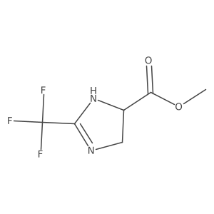 methyl 2-(trifluoromethyl)-4,5-dihydro-1H-imidazole-4-carboxylate结构式