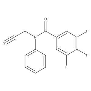 N-(Cyanomethyl)-3,4,5-trifluoro-N-phenylbenzamide结构式