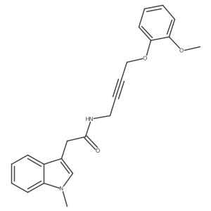 N-(4-(2-methoxyphenoxy)but-2-yn-1-yl)-2-(1-methyl-1H-indol-3-yl)acetamide Structure