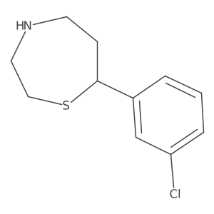 7-(3-chlorophenyl)-1,4-thiazepane结构式