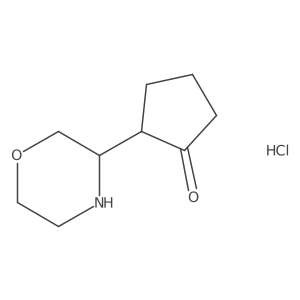 2-(Morpholin-3-yl)cyclopentan-1-one hydrochloride Structure