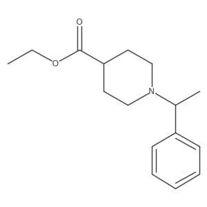 Ethyl 1-(1-phenylethyl)-4-piperidinecarboxylate Structure