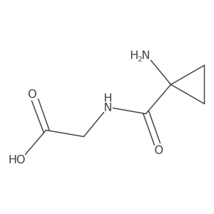 2-[(1-Aminocyclopropyl)formamido]acetic acid Structure