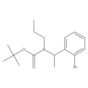 tert-butyl N-[1-(2-bromophenyl)ethyl]-N-propylcarbamate Structure