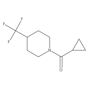 1-Cyclopropanecarbonyl-4-(trifluoromethyl)piperidine结构式