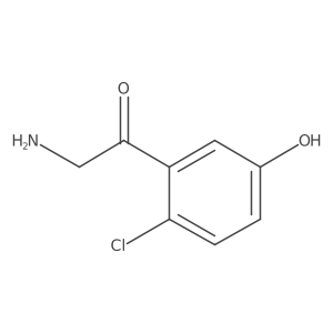 2-Amino-1-(2-chloro-5-hydroxyphenyl)ethan-1-one结构式