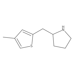 2-[(4-Methylthiophen-2-yl)methyl]pyrrolidine Structure