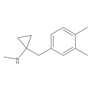 1-[(3,4-dimethylphenyl)methyl]-N-methylcyclopropan-1-amine Structure
