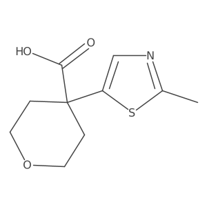 4-(2-Methyl-1,3-thiazol-5-yl)oxane-4-carboxylic acid Structure