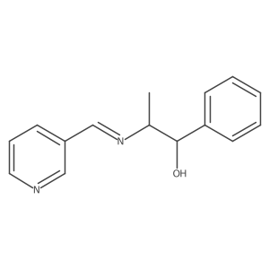 Benzyl alcohol, I+/--[1-[(3-pyridylmethylene)amino]ethyl]-结构式