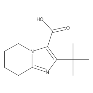 2-tert-Butyl-5H,6H,7H,8H-imidazo[1,2-a]pyridine-3-carboxylic acid结构式