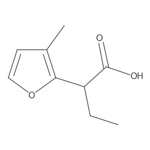 2-(3-Methylfuran-2-yl)butanoic acid Structure