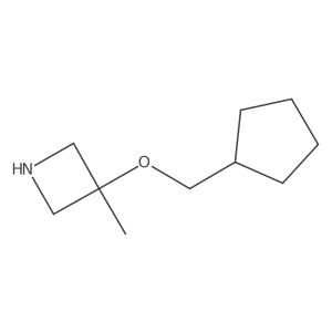 3-(Cyclopentylmethoxy)-3-methylazetidine Structure