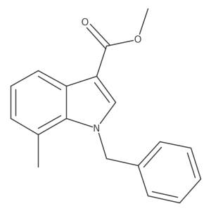 Methyl 7-methyl-1-(phenylmethyl)-1H-indole-3-carboxylate结构式