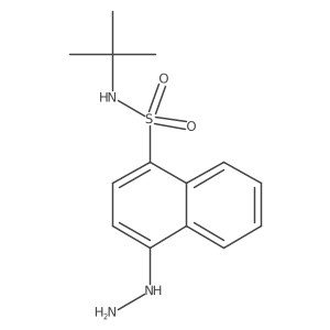 N-(tert-Butyl)-4-hydrazinylnaphthalene-1-sulfonamide Structure