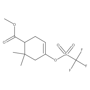 4-(Methoxycarbonyl)-5,5-dimethylcyclohex-1-enyl trifluoromethanesulfonate结构式