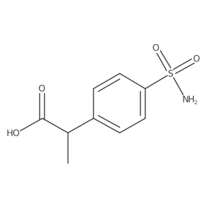 2-(4-Sulfamoylphenyl)propanoic acid结构式