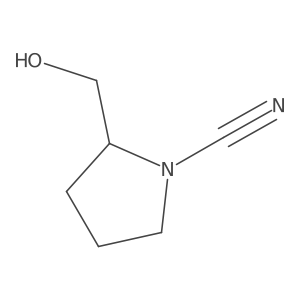 2-(Hydroxymethyl)pyrrolidine-1-carbonitrile Structure