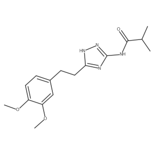 N-{3-[2-(3,4-dimethoxyphenyl)ethyl]-1H-1,2,4-triazol-5-yl}-2-methylpropanamide Structure