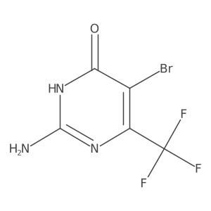 2-Amino-5-bromo-6-(trifluoromethyl)-4(3H)-pyrimidinone Structure