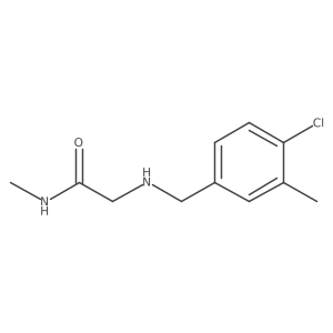 2-{[(4-chloro-3-methylphenyl)methyl]amino}-N-methylacetamide Structure