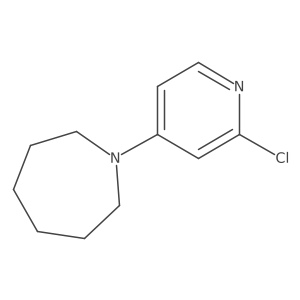1-(2-chloro-4-pyridyl)azepane结构式