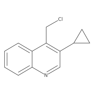 4-(Chloromethyl)-3-cyclopropylquinoline Structure