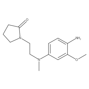 1-(2-((4-Amino-3-methoxyphenyl)(methyl)amino)ethyl)pyrrolidin-2-one Structure