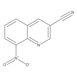 8-Nitro-3-quinolinecarbonitrile结构式