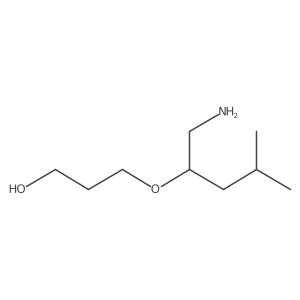 3-[(1-Amino-4-methylpentan-2-yl)oxy]propan-1-ol结构式