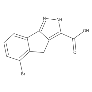 5-bromo-1H,4H-indeno[1,2-c]pyrazole-3-carboxylicacid结构式