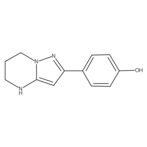 4-{4H,5H,6H,7H-pyrazolo[1,5-a]pyrimidin-2-yl}phenol Structure