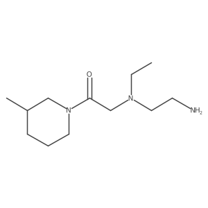 Ethanone, 2-[(2-aminoethyl)ethylamino]-1-(3-methyl-1-piperidinyl)-结构式