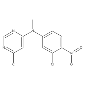 6-Chloro-N-(3-chloro-4-Nitrophenyl)-N-methyl-4-pyrimidinamine Structure