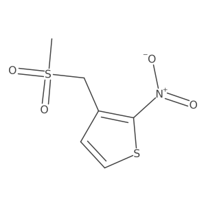 3-((Methylsulfonyl)methyl)-2-nitrothiophene Structure