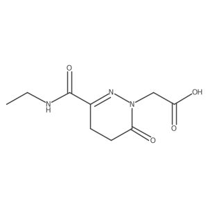 2-(3-(Ethylcarbamoyl)-6-oxo-5,6-dihydropyridazin-1(4H)-yl)aceticacid结构式