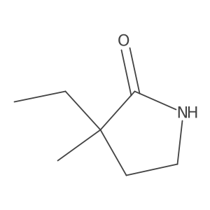 3-Ethyl-3-methylpyrrolidin-2-one结构式