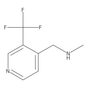 Methyl({[3-(trifluoromethyl)pyridin-4-yl]methyl})amine结构式