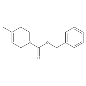 benzyl 4-methyl-3,6-dihydro-2H-pyridine-1-carboxylate结构式