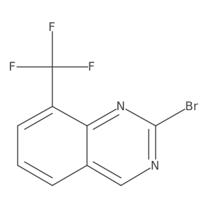 2-Bromo-8-(trifluoromethyl)quinazoline Structure