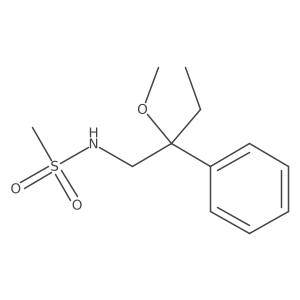 N-(2-methoxy-2-phenylbutyl)methanesulfonamide Structure