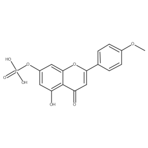 5-Hydroxy-2-(4-methoxyphenyl)-4-oxo-4H-chromen-7-yl dihydrogen phosphate Structure