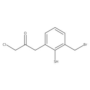1-(3-(Bromomethyl)-2-mercaptophenyl)-3-chloropropan-2-one Structure