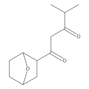 4-Methyl-1-{7-oxabicyclo[2.2.1]heptan-2-yl}pentane-1,3-dione Structure