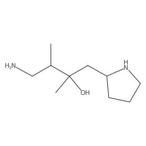 4-Amino-2,3-dimethyl-1-(pyrrolidin-2-yl)butan-2-ol Structure